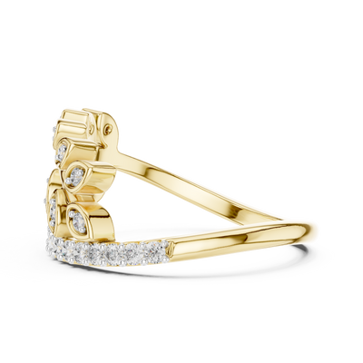 Virellienne Sculpted Pavé Diamond Ring