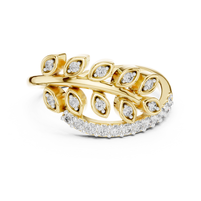 Virellienne Sculpted Pavé Diamond Ring