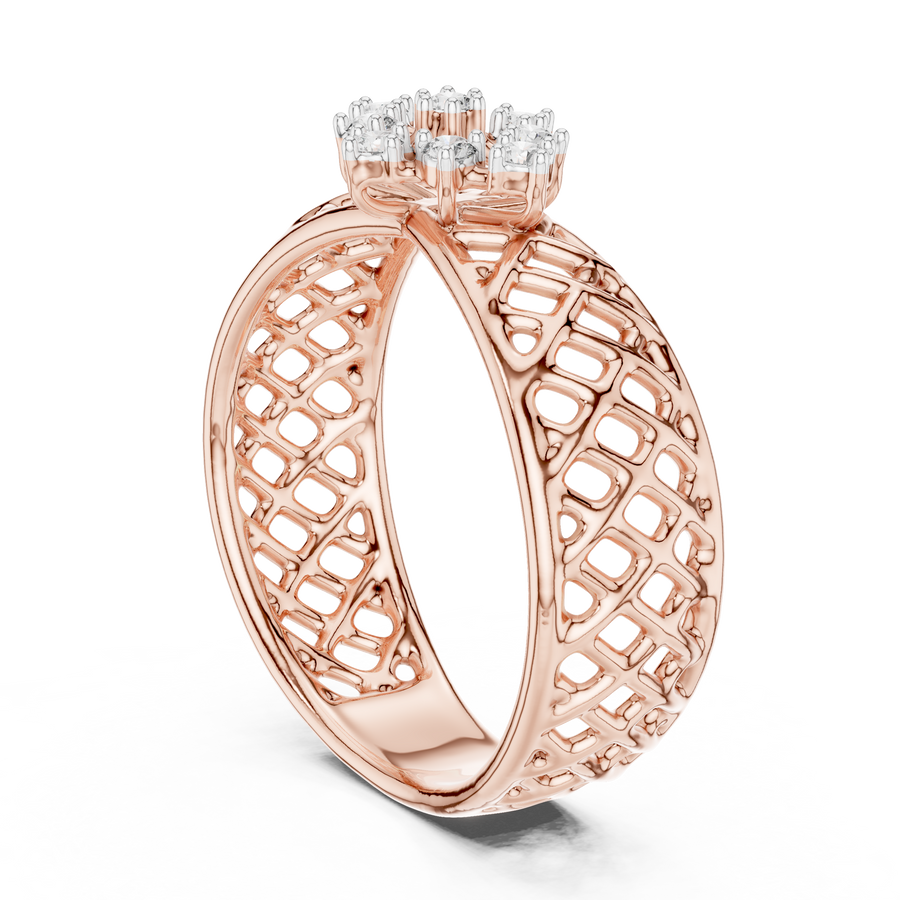 Averienne Woven Pavé Diamond Ring