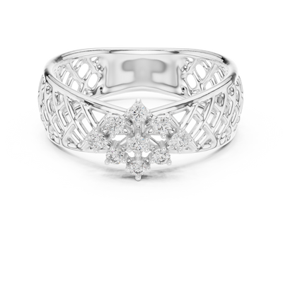 Averienne Woven Pavé Diamond Ring