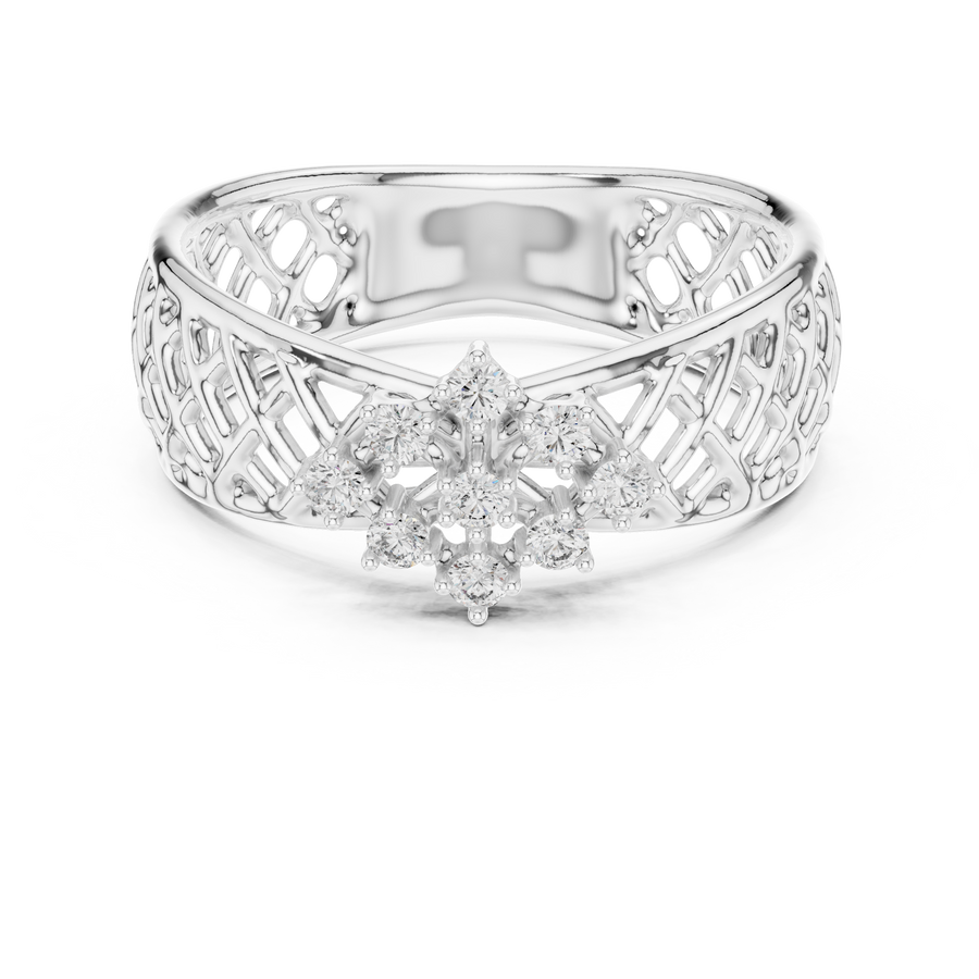 Averienne Woven Pavé Diamond Ring