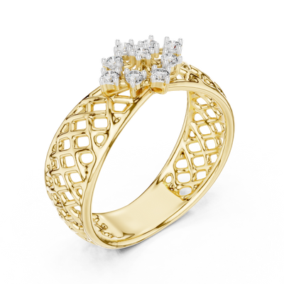 Averienne Woven Pavé Diamond Ring