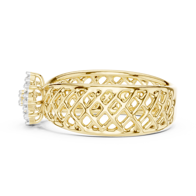 Averienne Woven Pavé Diamond Ring