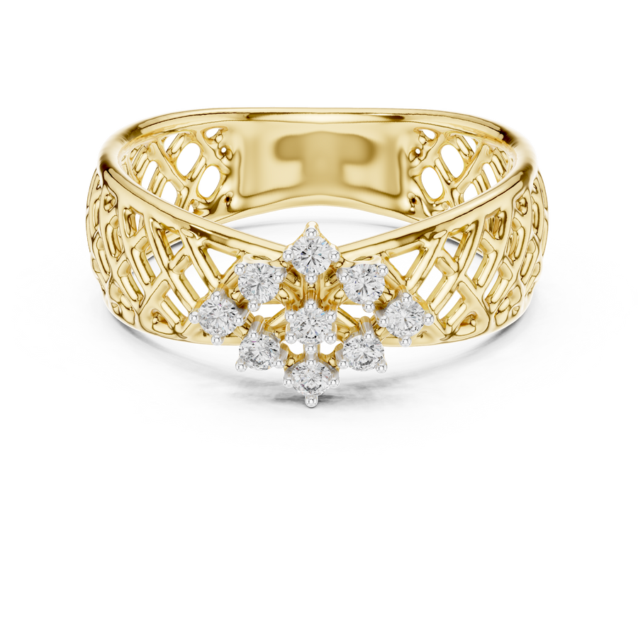 Averienne Woven Pavé Diamond Ring