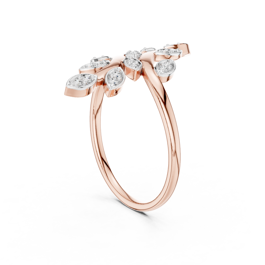 Avelienne Botanical Vine Diamond Ring