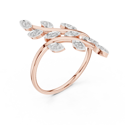 Avelienne Botanical Vine Diamond Ring