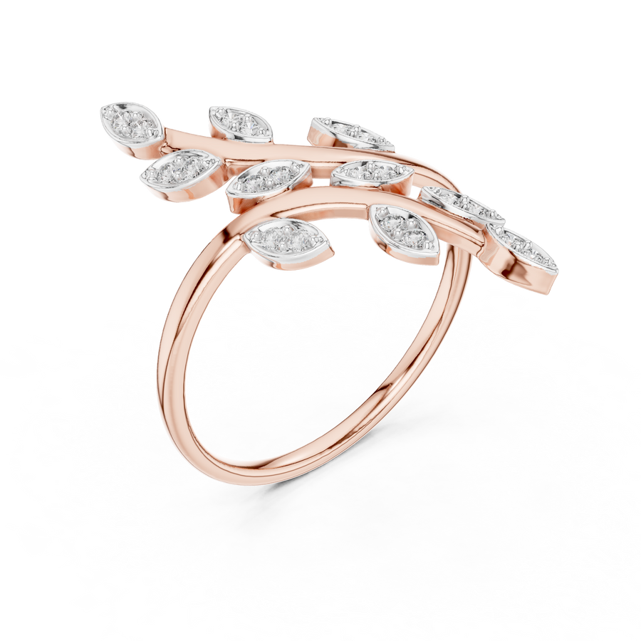 Avelienne Botanical Vine Diamond Ring