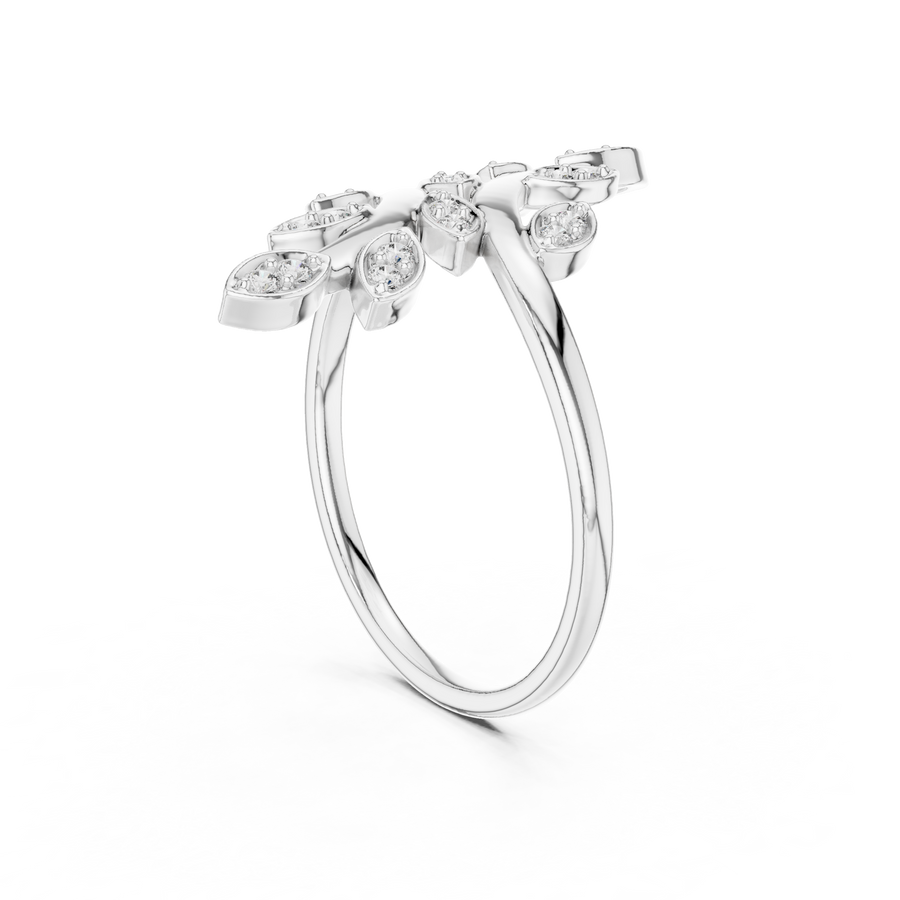 Avelienne Botanical Vine Diamond Ring