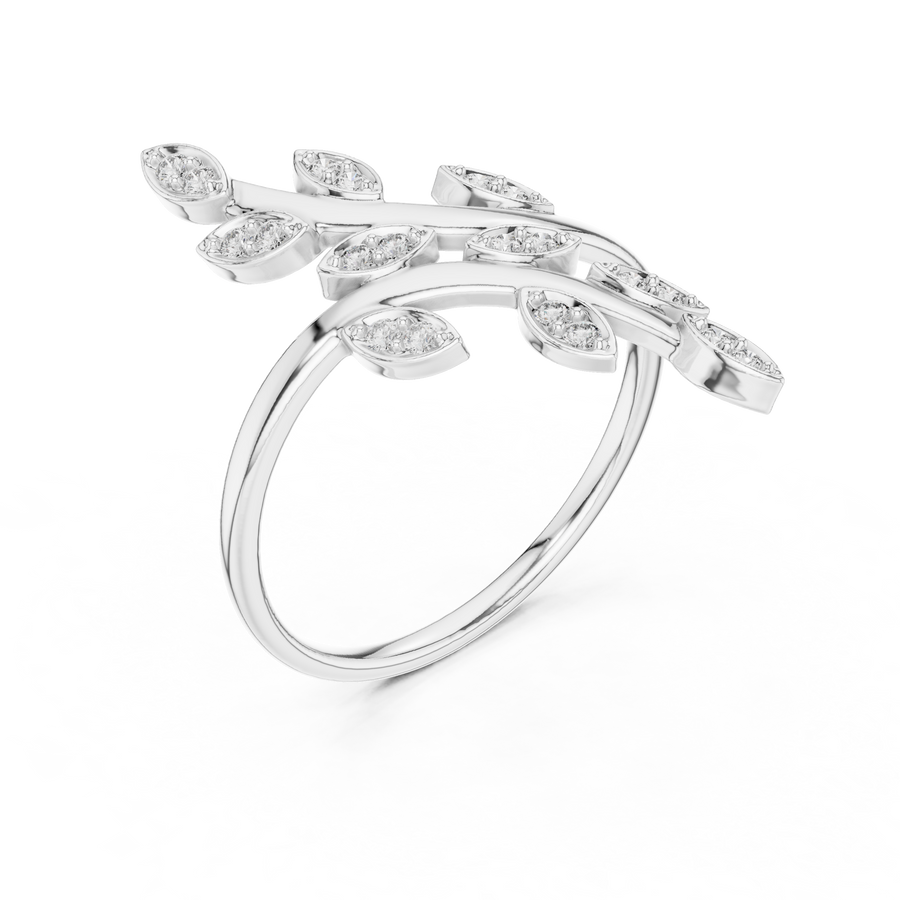 Avelienne Botanical Vine Diamond Ring