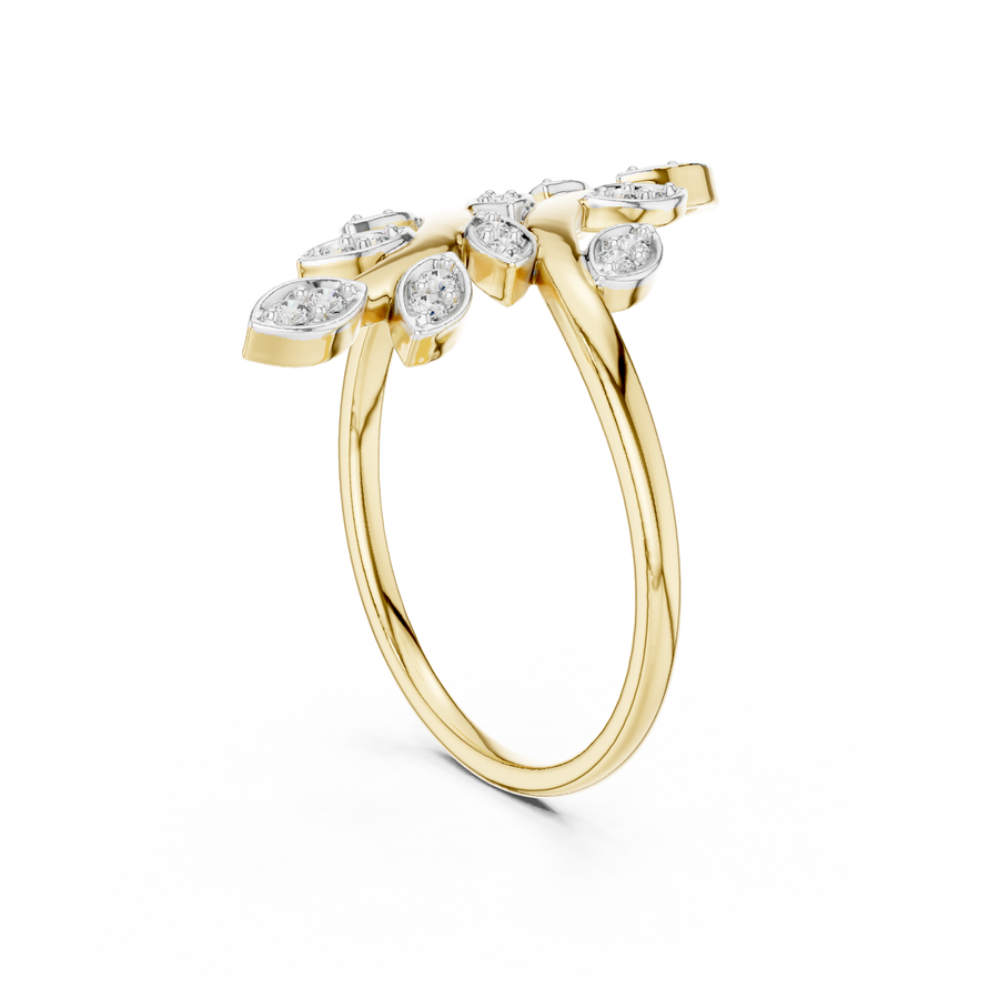 Avelienne Botanical Vine Diamond Ring