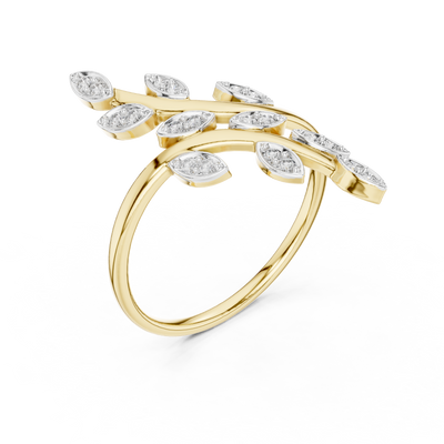 Avelienne Botanical Vine Diamond Ring