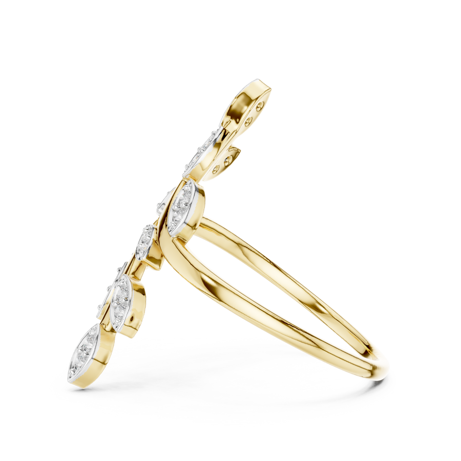 Avelienne Botanical Vine Diamond Ring