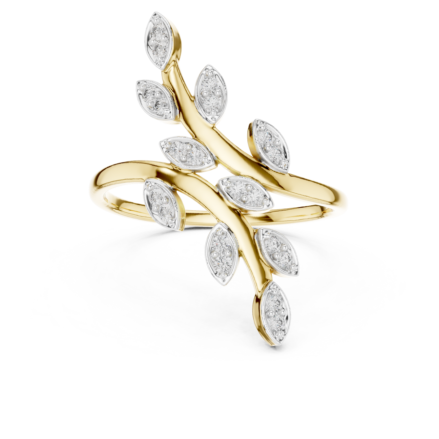 Avelienne Botanical Vine Diamond Ring