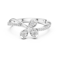 Virellienne Floral Twist Diamond Ring