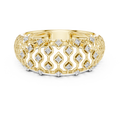 Calverienne Openwork Lattice Diamond Ring