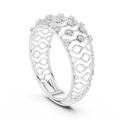 Calverienne Openwork Lattice Diamond Ring