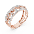 Seravienne Lattice U-Cut Diamond Ring
