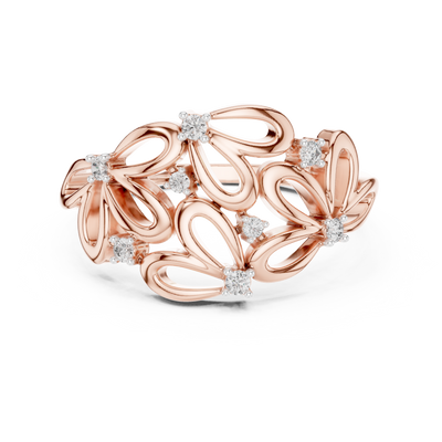 Virelliane Floral Cluster Diamond Ring