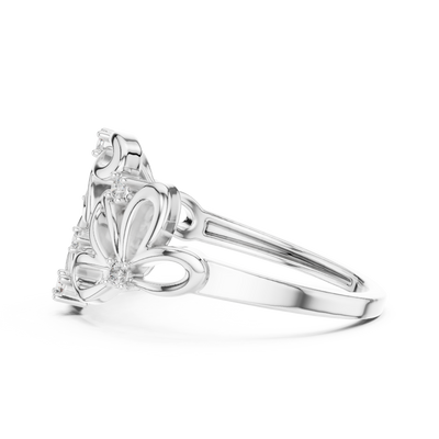 Virelliane Floral Cluster Diamond Ring
