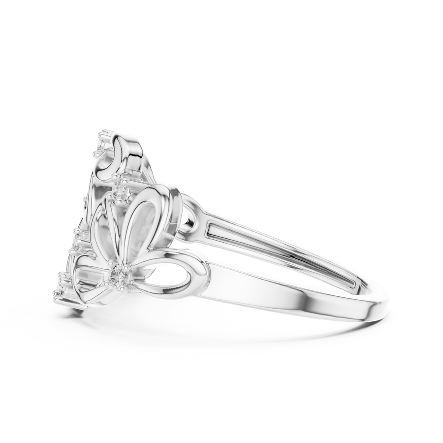 Virelliane Floral Cluster Diamond Ring