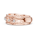 Lysavelle Floral Lattice Diamond Ring