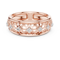 Lysavelle Floral Lattice Diamond Ring
