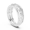 Lysavelle Floral Lattice Diamond Ring