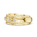 Lysavelle Floral Lattice Diamond Ring
