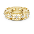 Lysavelle Floral Lattice Diamond Ring