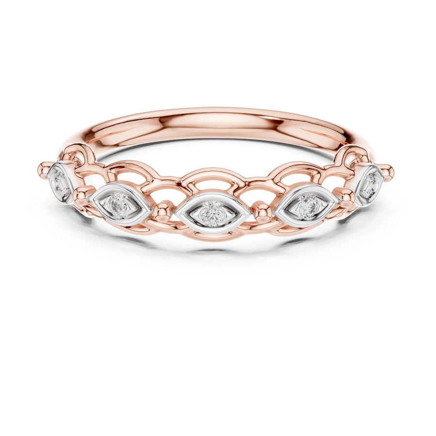 Seravielle Interwoven Diamond Ring