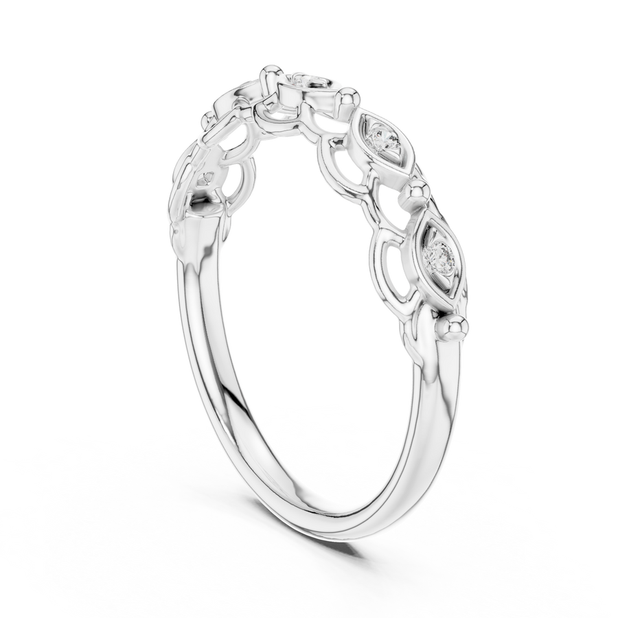 Seravielle Interwoven Diamond Ring