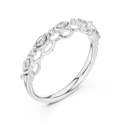 Seravielle Interwoven Diamond Ring