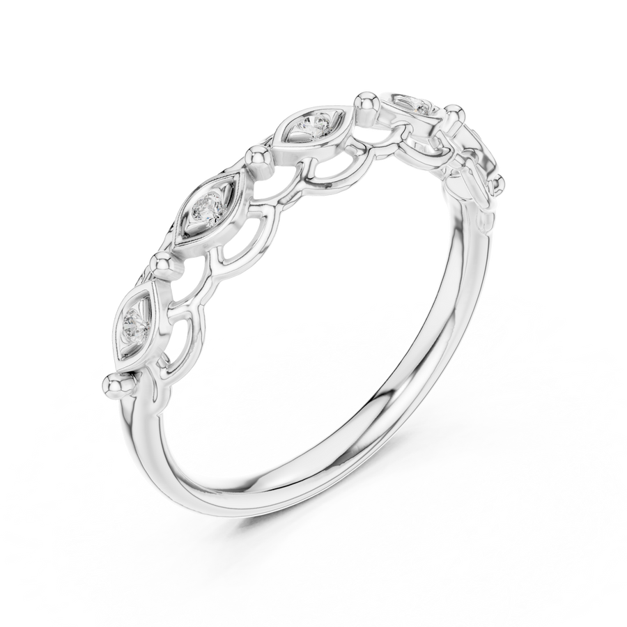 Seravielle Interwoven Diamond Ring