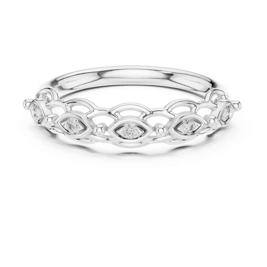 Seravielle Interwoven Diamond Ring