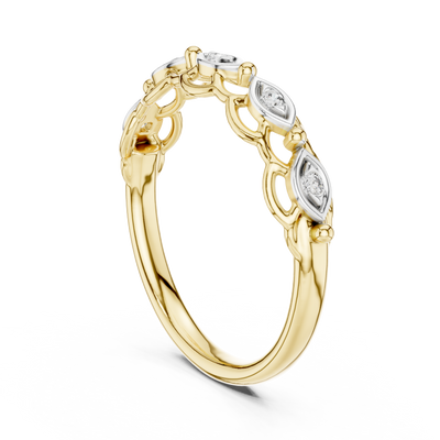 Seravielle Interwoven Diamond Ring