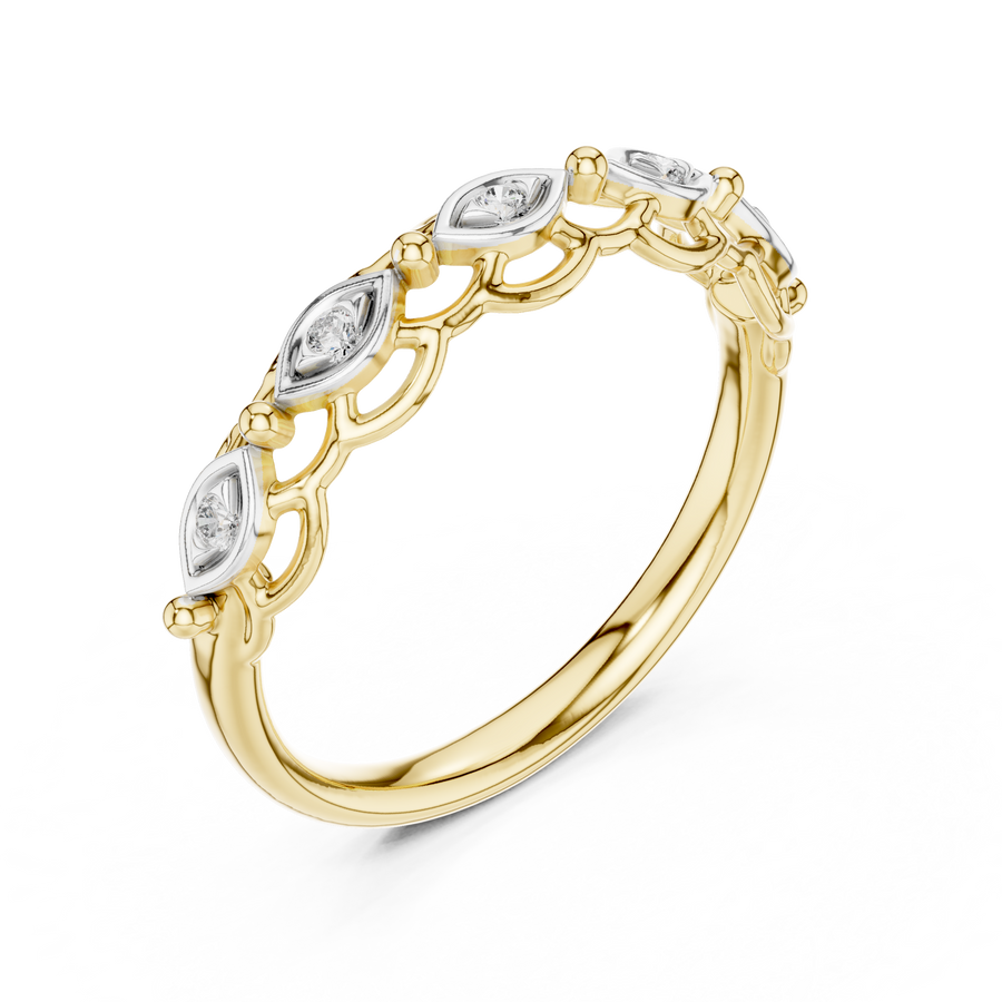 Seravielle Interwoven Diamond Ring