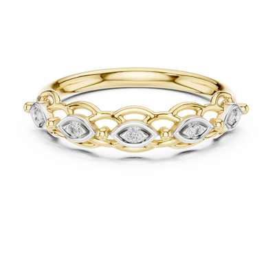 Seravielle Interwoven Diamond Ring