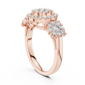 Avelisse Round Halo Cluster Diamond Ring