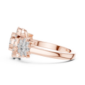 Avelisse Round Halo Cluster Diamond Ring