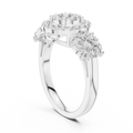 Avelisse Round Halo Cluster Diamond Ring