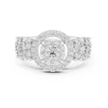 Avelisse Round Halo Cluster Diamond Ring