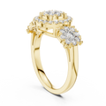 Avelisse Round Halo Cluster Diamond Ring