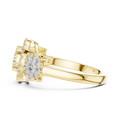 Avelisse Round Halo Cluster Diamond Ring