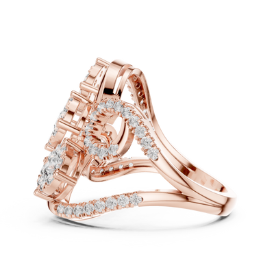 Rosavienne Triple Cluster Diamond Ring