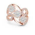 Rosavienne Triple Cluster Diamond Ring