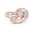 Valerienne Double Halo  Diamond Ring