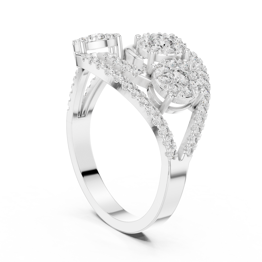 Valerienne Double Halo  Diamond Ring
