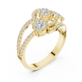 Valerienne Double Halo  Diamond Ring