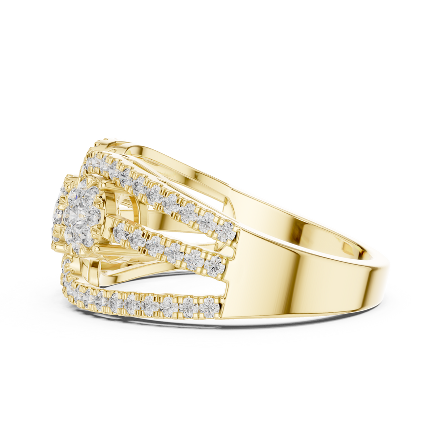 Celestienne Double Oval Cluster  Diamond Ring