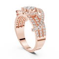 Varellienne Triple-Stone Pavé  Diamond Ring